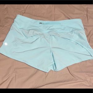 Light blue lulu lemon shorts
